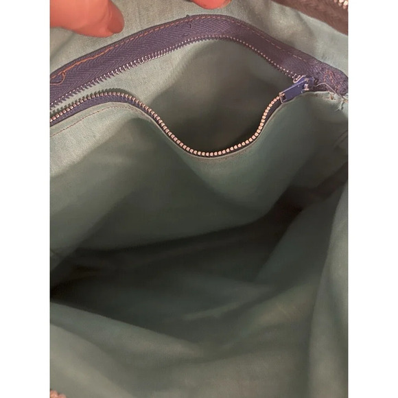 Vintage Southwestern Wool Tapestry Shoulder Carpet Bag Tote Purse Fringed Tribal - Picture 6 of 6